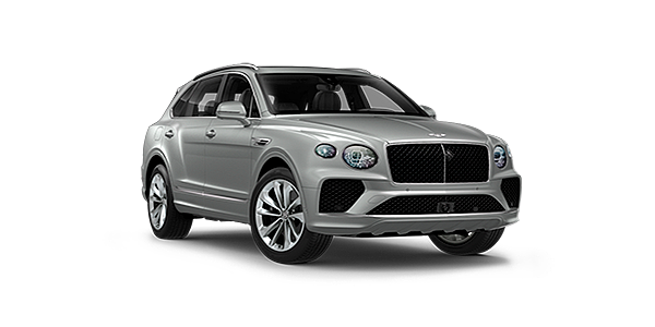 Bentley Mumbai Bentley Bentayga , front three - quarter view with Moonbeam coloured exterior.