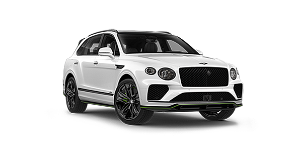 Bentley Mumbai Bentley Bentayga Speed SUV in Snow Quartz Pearlescent white paint